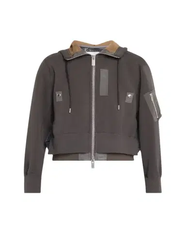 SACAI Hybrid Zip-Up Drawstring Hooded Jacket | Thumbnail 1