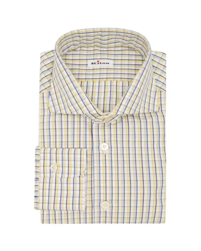 Men's Cotton Graph Check Dress Shirt