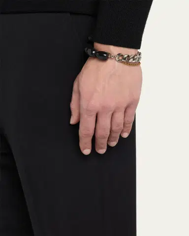 Dries Van Noten Men's Stone and Chain Bracelet | Thumbnail 2