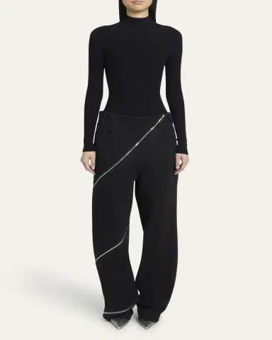 Alaïa Mock-Neck Long Sleeve Bodysuit | Thumbnail 6