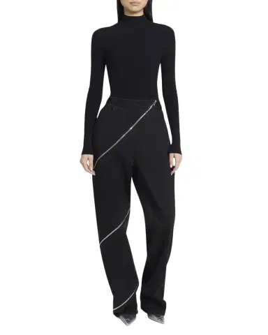 Alaïa Mock-Neck Long Sleeve Bodysuit | Thumbnail 1