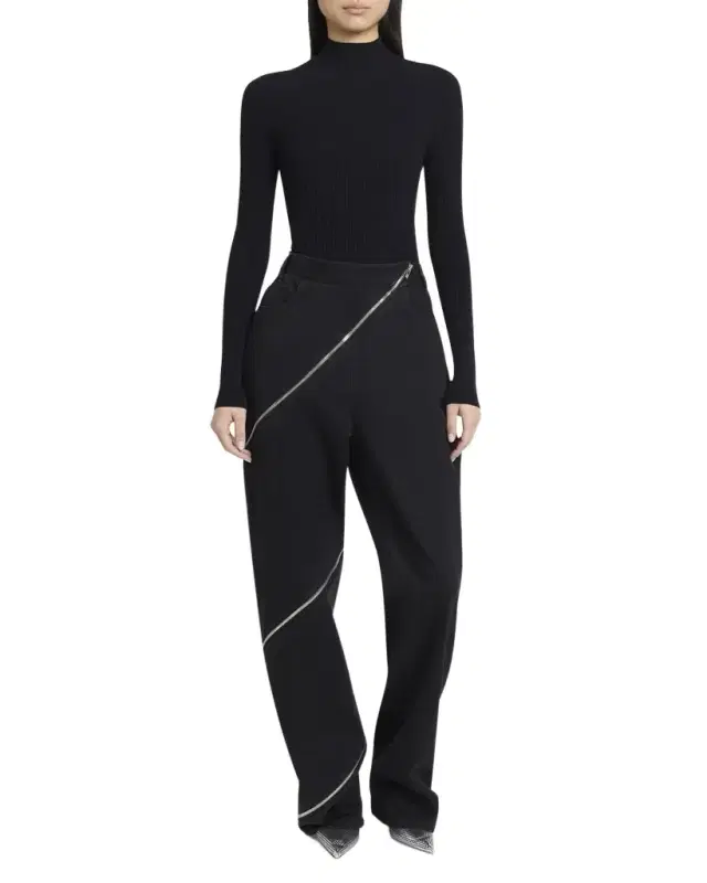 Mock-Neck Long Sleeve Bodysuit