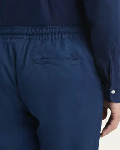 Kiton Men's Sasha Wool Pleated Stretch Pants | Thumbnail 5