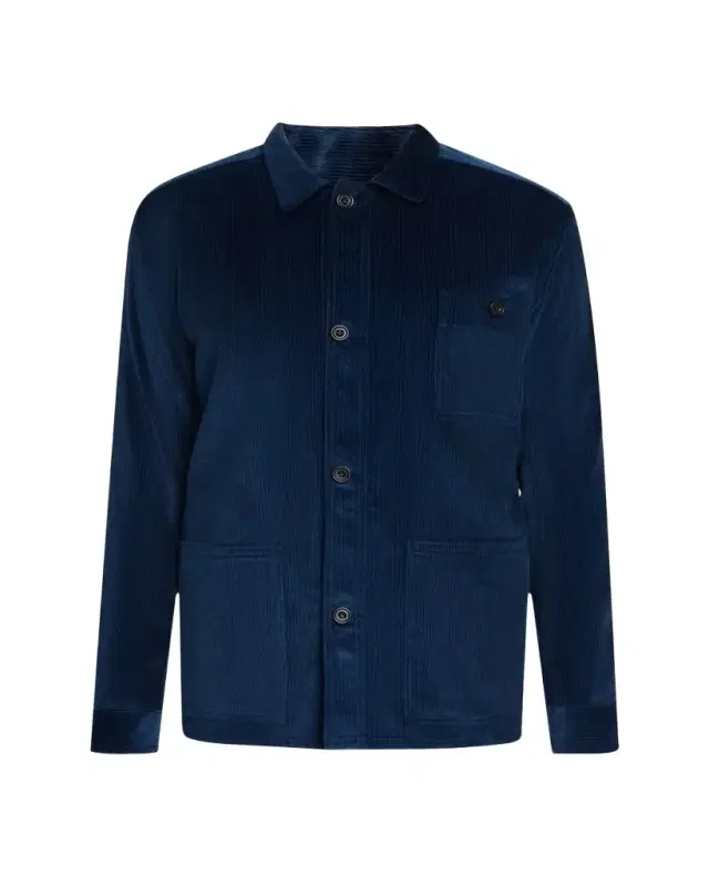 Men's Cotton and Cashmere Corduroy Shirt Jacket
