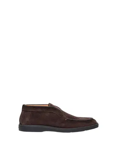 Santoni Men's Detroit Slip-On Suede Chukka Boots | Thumbnail 1 Santoni Men's Detroit Slip-On Suede Chukka Boots | Thumbnail 1