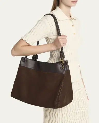 Bottega Veneta Parachute Maxi Suede Shoulder Bag | Thumbnail 2 Bottega Veneta Parachute Maxi Suede Shoulder Bag | Thumbnail 2