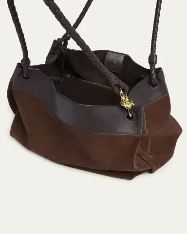 Bottega Veneta Parachute Maxi Suede Shoulder Bag | Thumbnail 4 Bottega Veneta Parachute Maxi Suede Shoulder Bag | Thumbnail 4