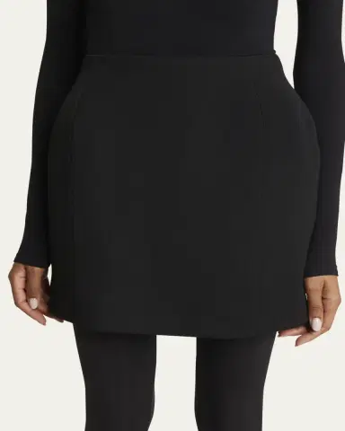 Balenciaga Hourglass Wool Mini Skirt | Thumbnail 5