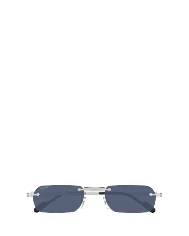 Men's Rimless Rectangle Sunglasses