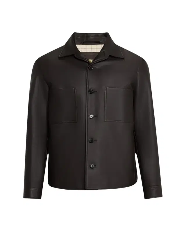 Men's Evandro Calfskin Overshirt