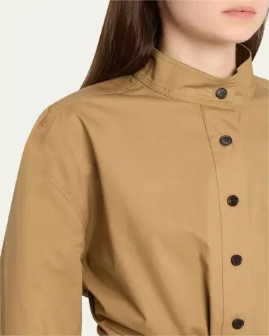Saint Laurent Half-Buttoned Belted Tunic | Thumbnail 5 Saint Laurent Half-Buttoned Belted Tunic | Thumbnail 5
