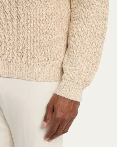 Loro Piana Men's Meina Cotton Cardigan | Thumbnail 5 Loro Piana Men's Meina Cotton Cardigan | Thumbnail 5