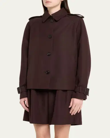 Loro Piana Dave Button Down Wool Silk Short Jacket | Thumbnail 4