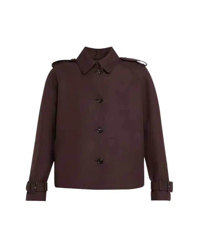 Dave Button Down Wool Silk Short Jacket Dave Button Down Wool Silk Short Jacket