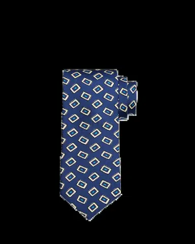 Petronius 1926 Men's Geometric Silk Tie | Thumbnail 2