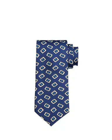 Petronius 1926 Men's Geometric Silk Tie | Thumbnail 1