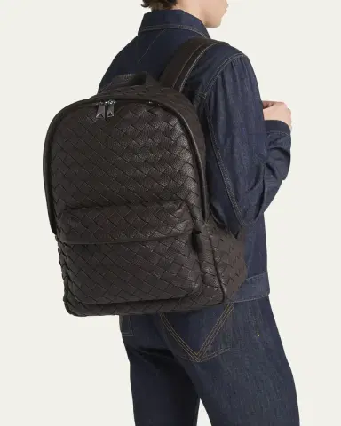 Bottega Veneta Men's Intrecciato 20 Taurillon Backpack | Thumbnail 6 Bottega Veneta Men's Intrecciato 20 Taurillon Backpack | Thumbnail 6
