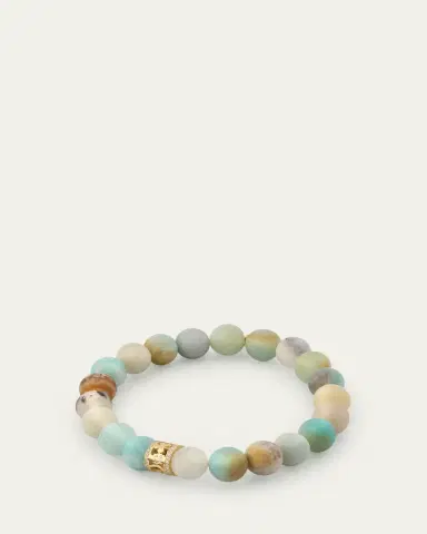 Sydney Evan 14K Yellow Gold Lucky Rondelle Amazonite Bracelet | Thumbnail 4 Sydney Evan 14K Yellow Gold Lucky Rondelle Amazonite Bracelet | Thumbnail 4