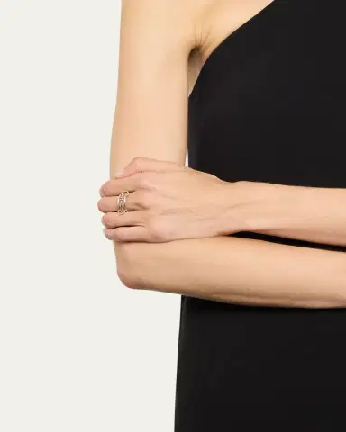 Spinelli Kilcollin Acacia SG Three Link Ring in Sterling Silver with Yellow Gold and Rose Gold | Thumbnail 2 Spinelli Kilcollin Acacia SG Three Link Ring in Sterling Silver with Yellow Gold and Rose Gold | Thumbnail 2