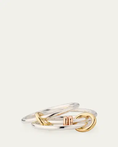 Spinelli Kilcollin Acacia SG Three Link Ring in Sterling Silver with Yellow Gold and Rose Gold | Thumbnail 7 Spinelli Kilcollin Acacia SG Three Link Ring in Sterling Silver with Yellow Gold and Rose Gold | Thumbnail 7