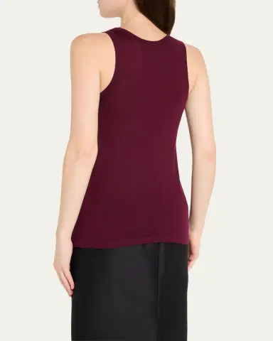 Saint Laurent U-Neck Silk Tank Top | Thumbnail 3