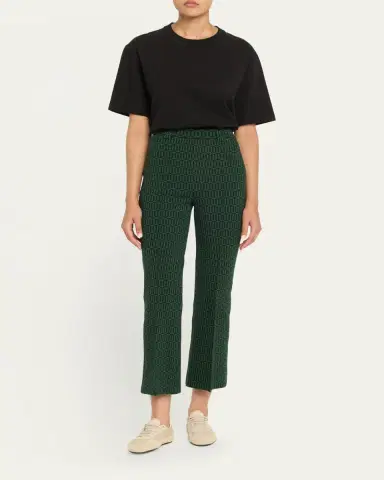 HIGH SPORT Charlie Geo-Jacquard Flared Pants | Thumbnail 2 HIGH SPORT Charlie Geo-Jacquard Flared Pants | Thumbnail 2