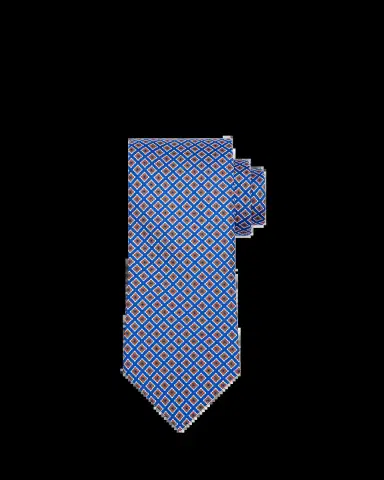 Petronius 1926 Men's Micro-Medallion Silk Tie | Thumbnail 2