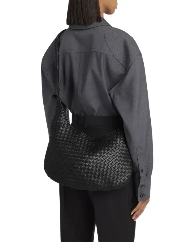 Bottega Veneta Veneto Intrecciato Leather Crossbody Bag