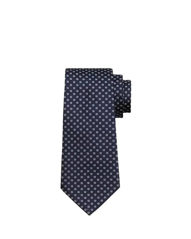 Dotted Jacquard Silk Tie