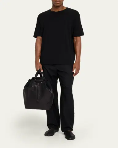 The Row Men's Spring 11 Canvas and Leather Backpack | Thumbnail 5 The Row Men's Spring 11 Canvas and Leather Backpack | Thumbnail 5