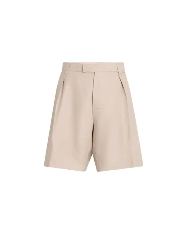 Men's Reinga Linen Pleated Bermuda Shorts