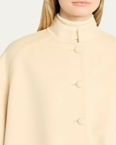 Valentino Garavani Bow Three-Quarter Sleeve Wool Cashmere Cape | Thumbnail 10