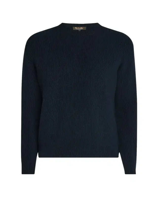Men's Fobello Cashmere Rib Crewneck Sweater