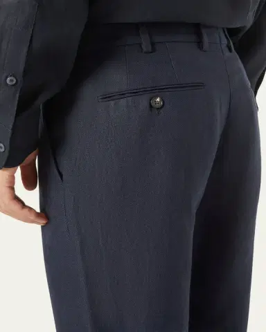 Loro Piana Men's Carlo Antigua Flax Trousers | Thumbnail 5 Loro Piana Men's Carlo Antigua Flax Trousers | Thumbnail 5