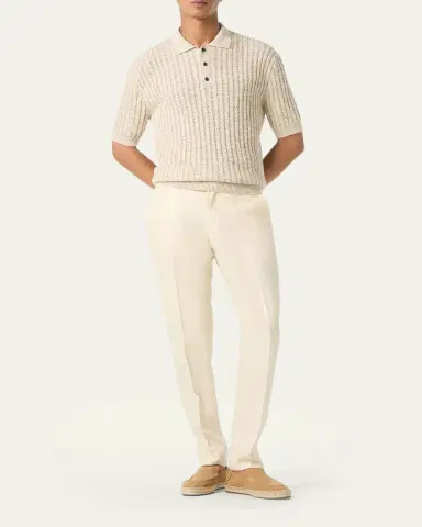 Loro Piana Men's Carlo Antigua Flax Trousers | Thumbnail 6 Loro Piana Men's Carlo Antigua Flax Trousers | Thumbnail 6