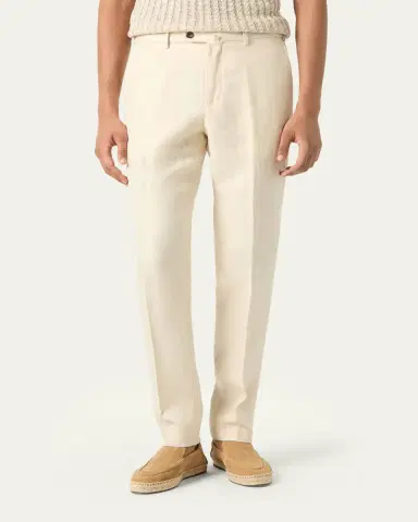 Loro Piana Men's Carlo Antigua Flax Trousers | Thumbnail 8 Loro Piana Men's Carlo Antigua Flax Trousers | Thumbnail 8