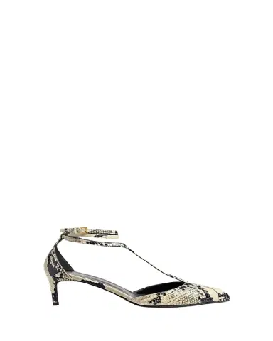 Khaite Mia Snake-Effect Leather Kitten-Heel Pumps | Thumbnail 1