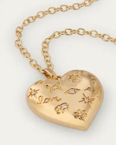 Sydney Evan Puffy Icon Heart Charm | Thumbnail 3
