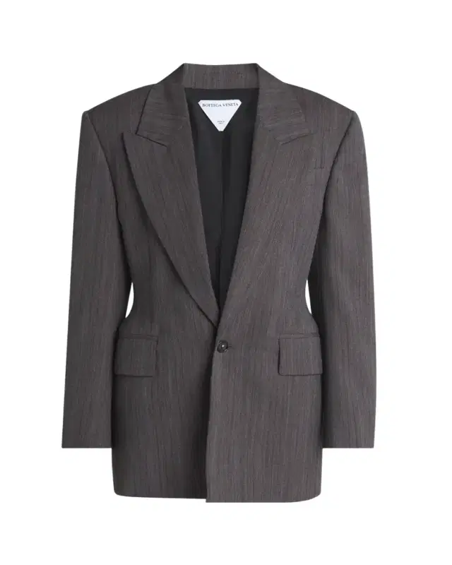 Subtle Stripe Melange Wool Jacket
