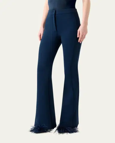 Akris Faris Side-Stripe Techno Neoprene Bootcut Pants | Thumbnail 4 Akris Faris Side-Stripe Techno Neoprene Bootcut Pants | Thumbnail 4