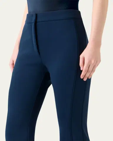 Akris Faris Side-Stripe Techno Neoprene Bootcut Pants | Thumbnail 5 Akris Faris Side-Stripe Techno Neoprene Bootcut Pants | Thumbnail 5
