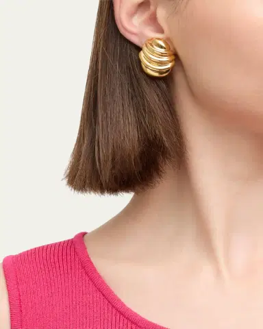 Ben-Amun Electroplated Square Clip-On Earrings | Thumbnail 2