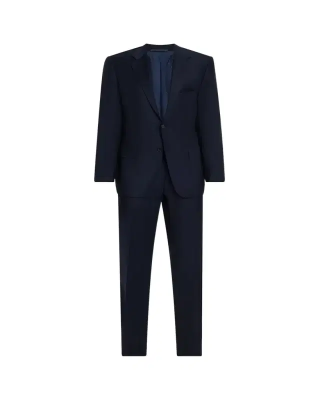 Men's Wool Single-Breasted Two-Piece Suit