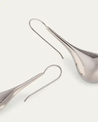 Ben-Amun Silver Plated Long Drop Earrings | Thumbnail 4