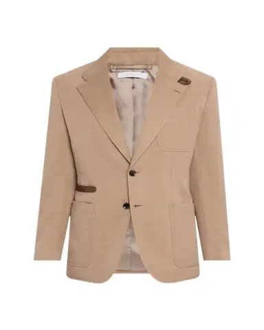 Brioni Men's Silk Leather-Trim Travel Jacket | Thumbnail 1