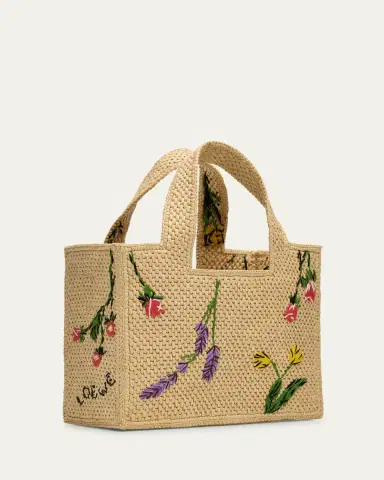Loewe x Paula 's Ibiza Small Flower Tote Bag in Raffia | Thumbnail 9 Loewe x Paula 's Ibiza Small Flower Tote Bag in Raffia | Thumbnail 9