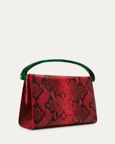 Dries Van Noten Crisp Python Top-Handle Bag | Thumbnail 3