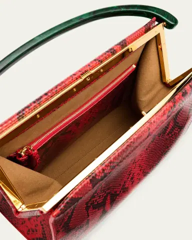 Dries Van Noten Crisp Python Top-Handle Bag | Thumbnail 4