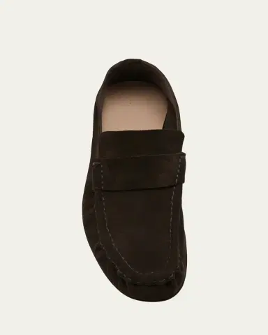 THE ROW Men's Soft Suede Penny Loafers | Thumbnail 3