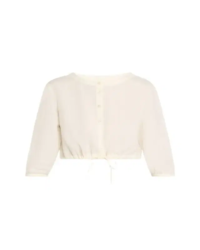 EMPORIO SIRENUSE New Jinny Linen Crop Blouse